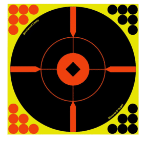 Birchwood Casey Shoot-N-C 12” Bullseye BMW Target with contrasting crosshair design